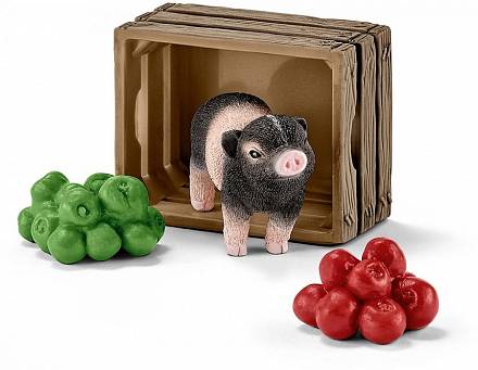 Игровой набор Мини-свинья с яблоками 